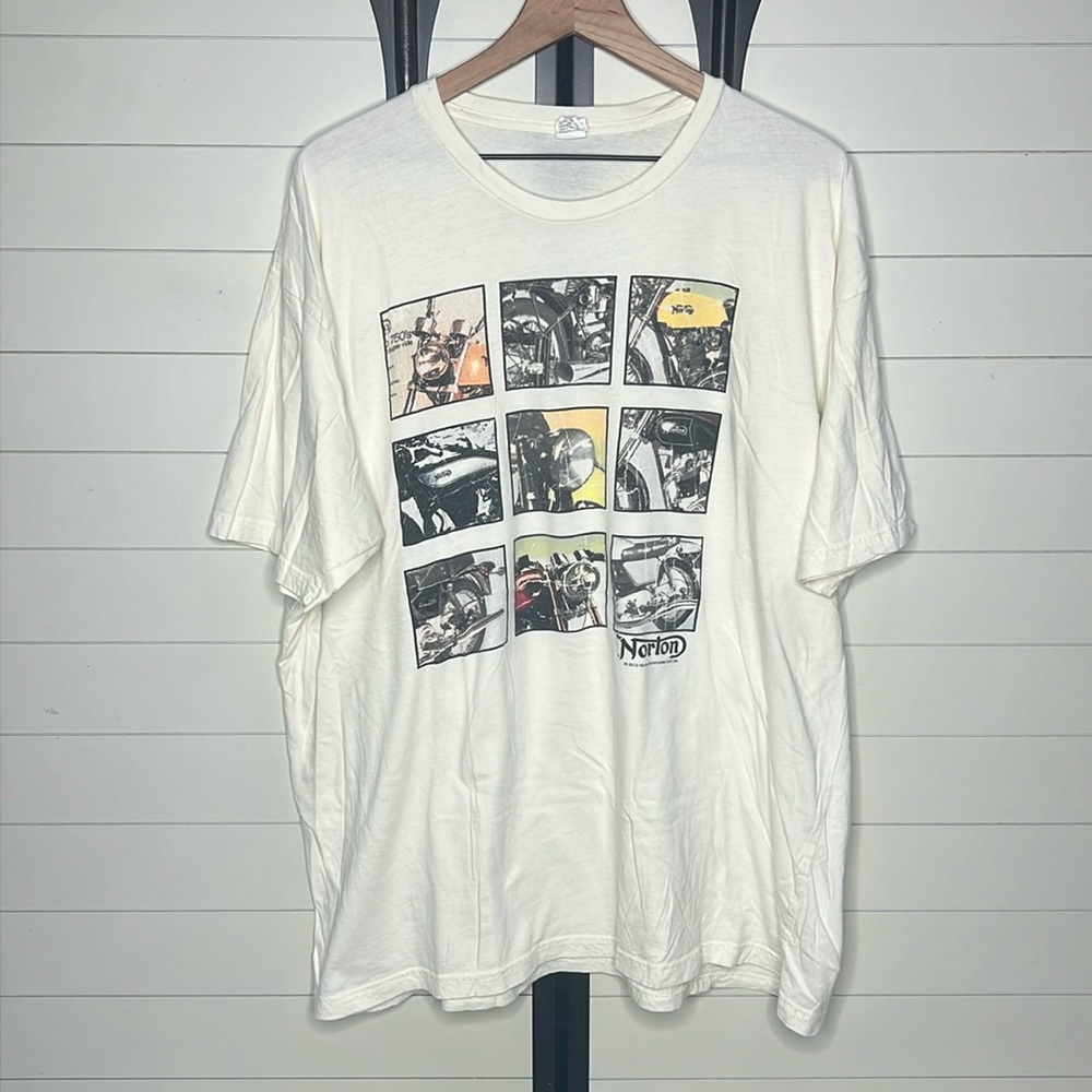Vintage Norton Motorcycle distressed t-shirt XX Large